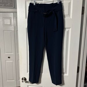 White House Black Market The Tapered Ankle Belted Trousers